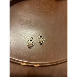 Lot Of 2 Pendants Pink‎ And Rhinestones